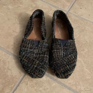 Toms Shoes - Toms blue black tweed shoes 9 Toms Shoes - Toms blue black tweed shoes 9